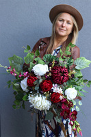 Bordolia, bukiet nagrobny we wkładzie