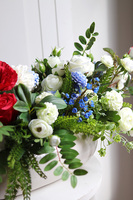 Polonijna, kompozycja kwiatowa w donicy, wym.80x30x35cm