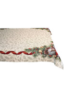 Gwiazdkowy Ostrokrzew, świąteczny obrus gobelinowy