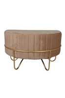 Veronica, welurowa pufa / siedzisko półokrągłe, C, wym.70x40x44cm