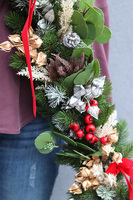 Red&Gold Hilton Xmas, girlanda świąteczna