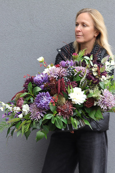 Fioletowa Drogea, komplet dekoracji nagrobnych