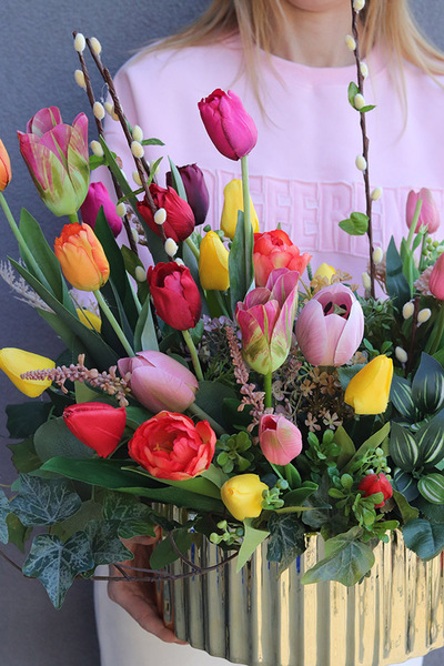 Tulippo Colour, komplet dekoracji nagrobnych