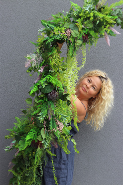 Meralia Greenery, zielona girlanda dekoracyjna, dł.300cm 
