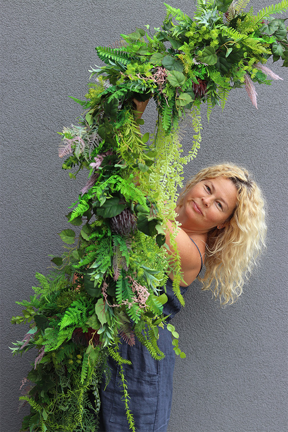 Meralia Greenery, zielona girlanda dekoracyjna