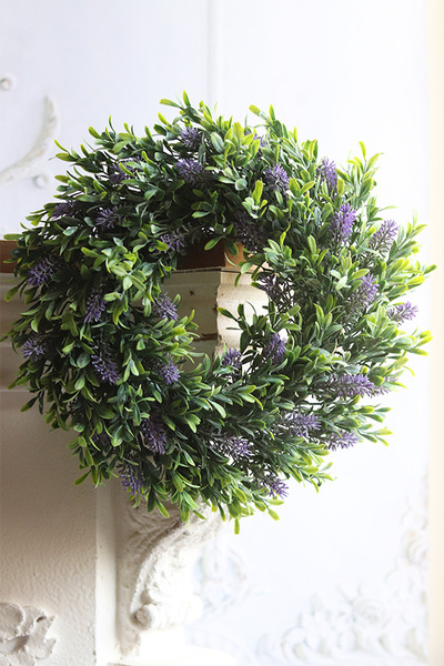 Lavendita, wianek w stylu prowansalskim z lawendą, śr.30cm
