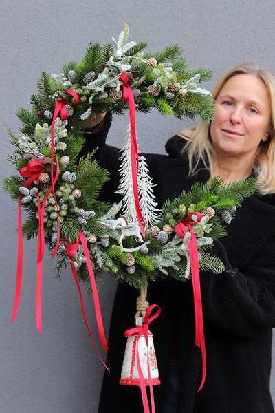 Winter Moon 2, wianek dekoracja na ścianę