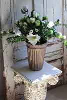 Sakramento, biały bukiet różany, dł.58cm 