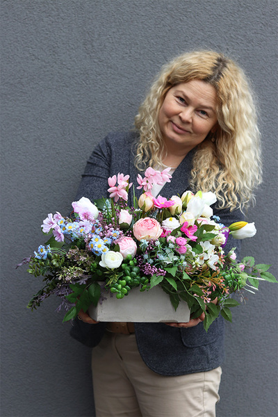 Greolo Pink, komplet dekoracji nagrobnych