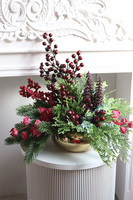 Bordo Xmas, świąteczny stroik zimowy, wym.40x48x35cm