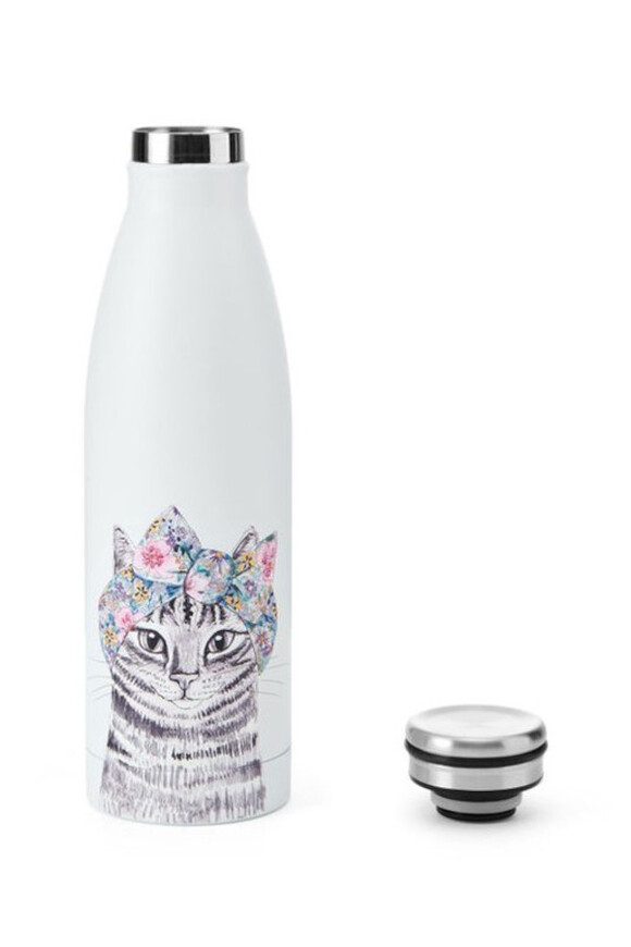 Aquarel Pets, termos stalowa butelka, kot,