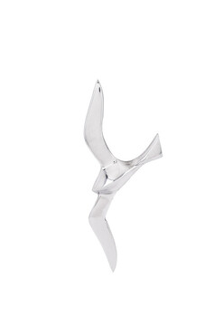 Mewa, metalowa dekoracja ścienna, wym.25x12x2cm