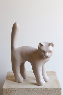 Pets Filemon, dekoracyjna figurka kot, beżowy, wys.32cm