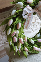 wianek z tulipanów, Witaj Wiosno Baby Pink