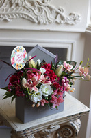 Dzień Babci i Dziadka, Koperto Laluna, flowerbox, wym.30x40cm