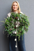Como Winter, zimowy wianek zielony