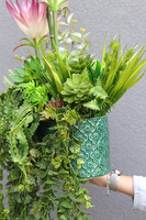 Grefire, sztuczna egzotyczna kompozycja ze zwisami, wys.70cm