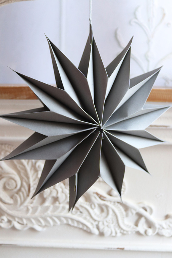 Boho śnieżynka, świąteczna zawieszka papierowa