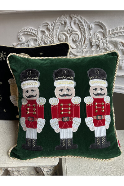 Christmas Mood, poszewka dekoracyjna świąteczna, Dziadki Czerwone	