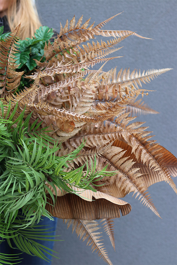 Sopot Cocktail Bar, ścianka jednostronna ze sztucznych roślin