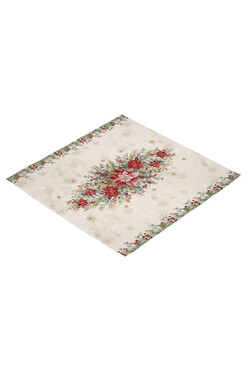 Gwiazda Betlejemska, świąteczna serweta gobelinowa, 98x98cm