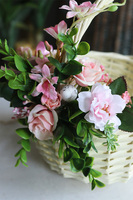 dekorowany koszyczek wielkanocny, Cremini, wys.26cm 