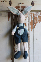 lalka / zawieszka, Zajączek Happy A(niebieski), wys.45cm