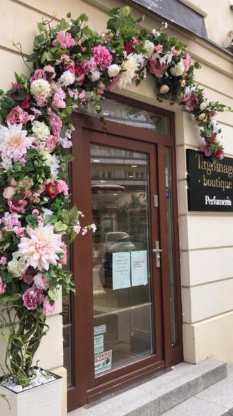 fioletowa girlanda kwiatowa, Mokotovska, dł.100cm