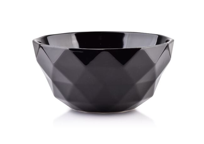 Gem Black, czarna porcelanowa miska, poj.580ml