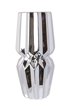 Silversa, nowoczesny wazon, srebrny, D, wys.30.5cm