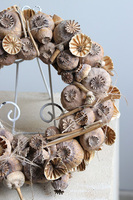 Makove Pole, wianek na drzwi z makówkami