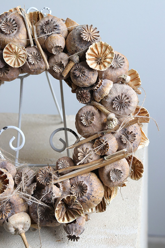 Makove Pole, wianek na drzwi z makówkami