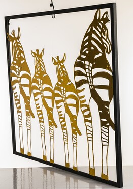 dekor ścienny, Zebry B, wym.65x76.5x2cm