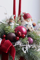 Bosco Christmas Lady, świąteczny stroik w szklanym naczyniu