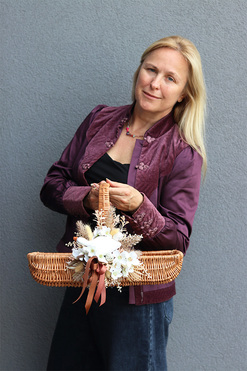 koszyczek wielkanocny Gąska, wys.28cm