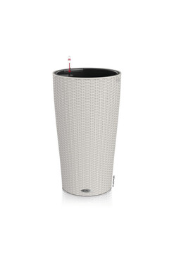 Cilindro Cottage, donica z nawadnianiem, jasny szary, wym.56x32cm