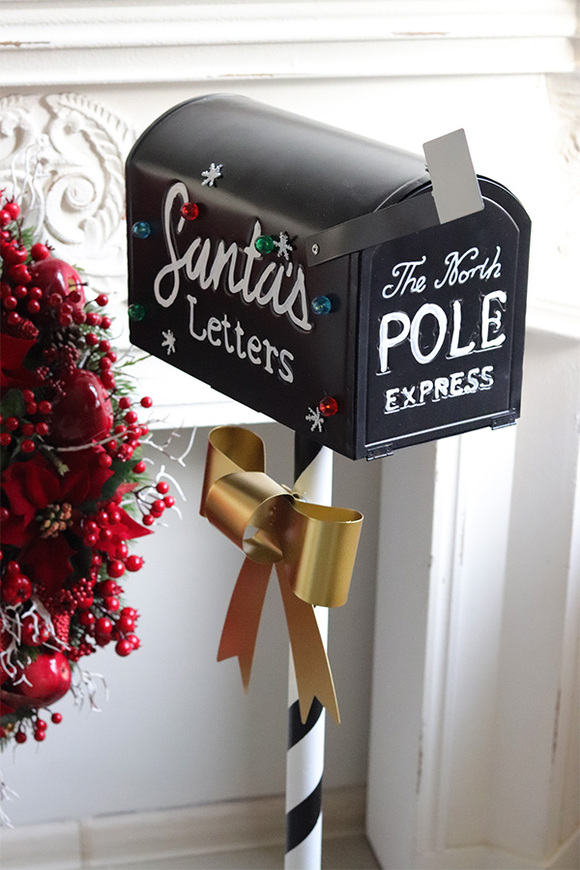 Santa's Letters LED, skrzynka na listy do Świętego Mikołaja	