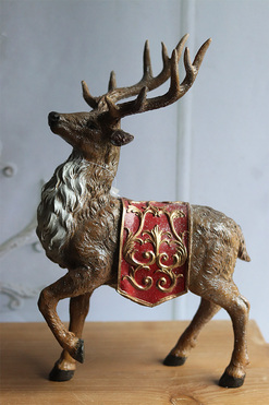 OD RĘKI Jeleń Dalmore B, figurka świąteczna, wym.35x22cm