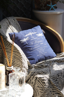 poduszka dekoracyjna granatowa French	