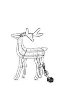 Christmas Light, świąteczna figurka renifer LED