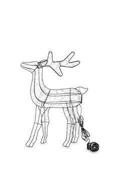 Christmas Light, świąteczna figurka renifer LED, wys.42cm