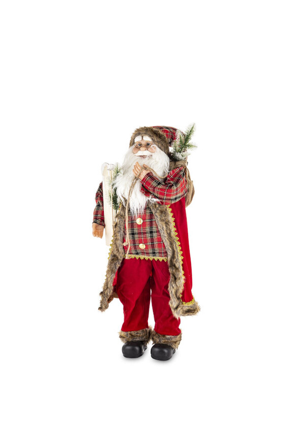 Santa, bożonarodzeniowa figurka miękki stojący Mikołaj