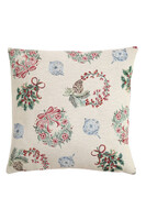 Ostrokrzew, świąteczna poszewka gobelinowa dwustronna