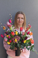 Tulippo Colour, komplet dekoracji nagrobnych