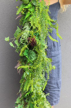 Meralia Greenery, zielona girlanda dekoracyjna, dł.300cm 