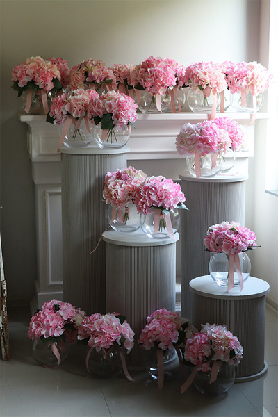 bukiet w szklanym wazonie