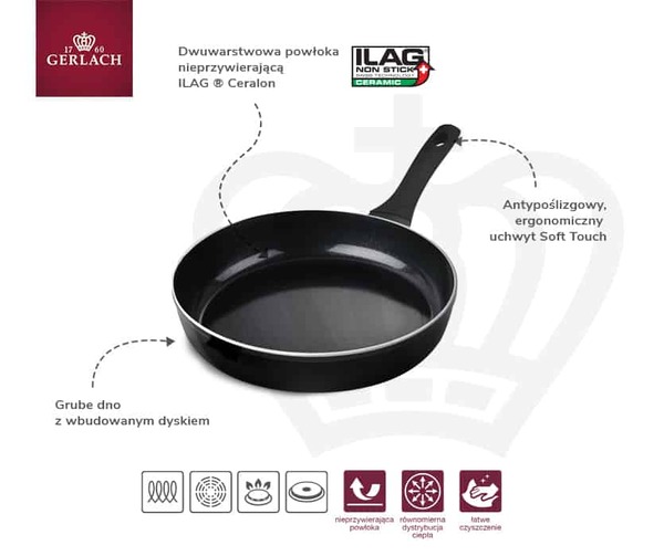 Harmony Classic, patelnia z powłoką ceramiczną, śr.20cm