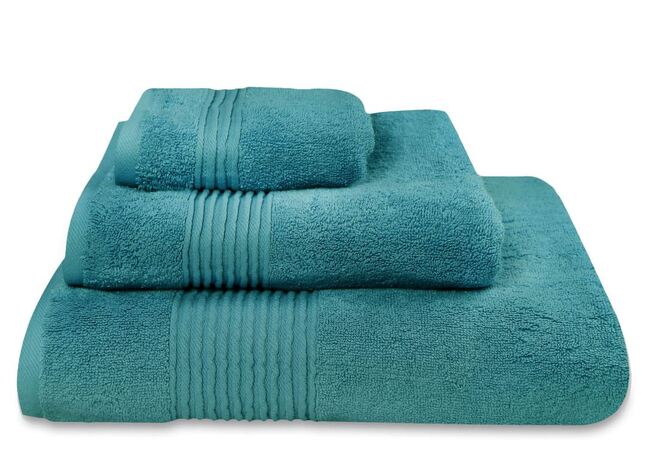 bawełniany ręcznik Basic, kolor turkusowy, wym.70x140cm