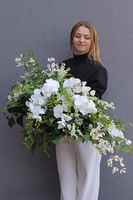 Orchid Monarch, biała wiązanka nagrobna