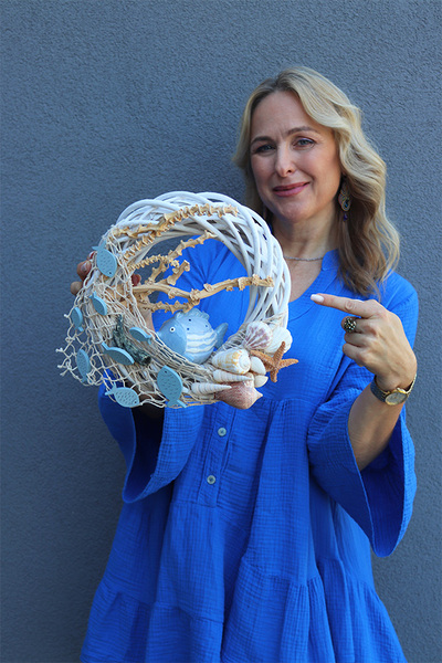 Rybka w Sieci, marynistyczny wianek na ścianę